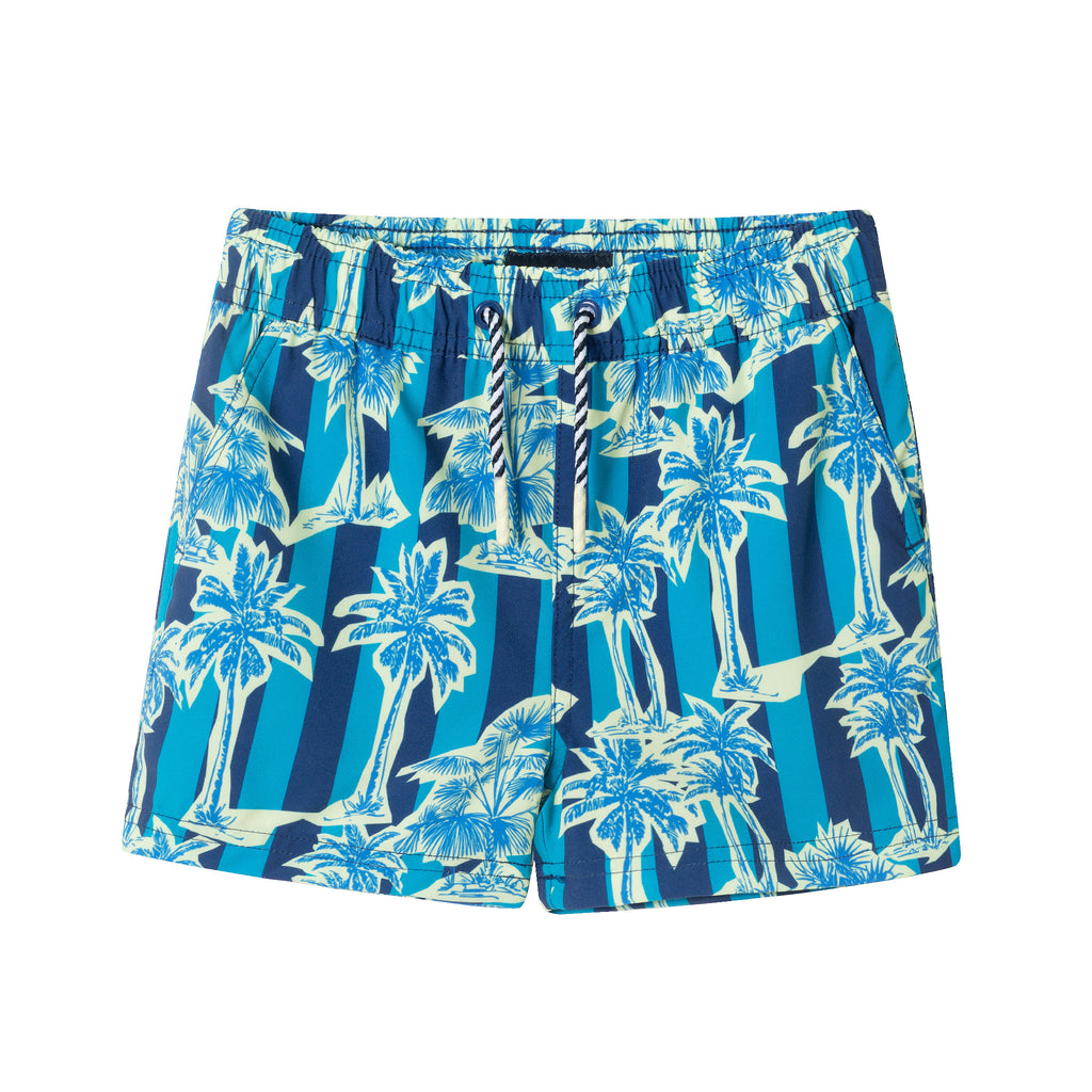 Kids (4-18) Swim Trunk | Tropical Palm - Andy & Evan