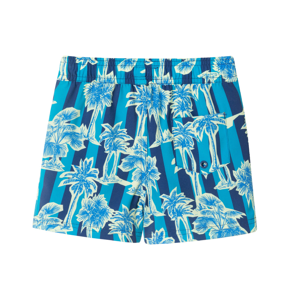 Kids (4-18) Swim Trunk | Tropical Palm - Andy & Evan