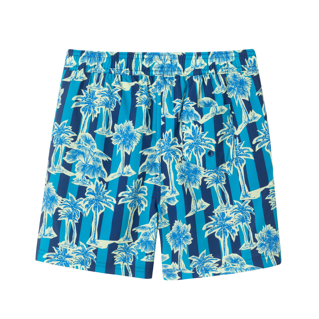 Kids (4-18) Swim Trunk | Tropical Palm - Andy & Evan