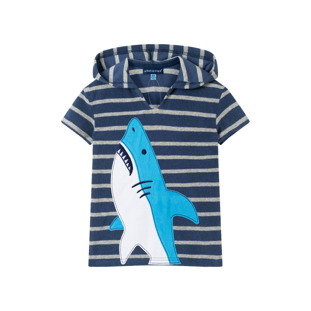 Kids (2-8) Swim Cover Up | Shark N Stripes - Andy & Evan