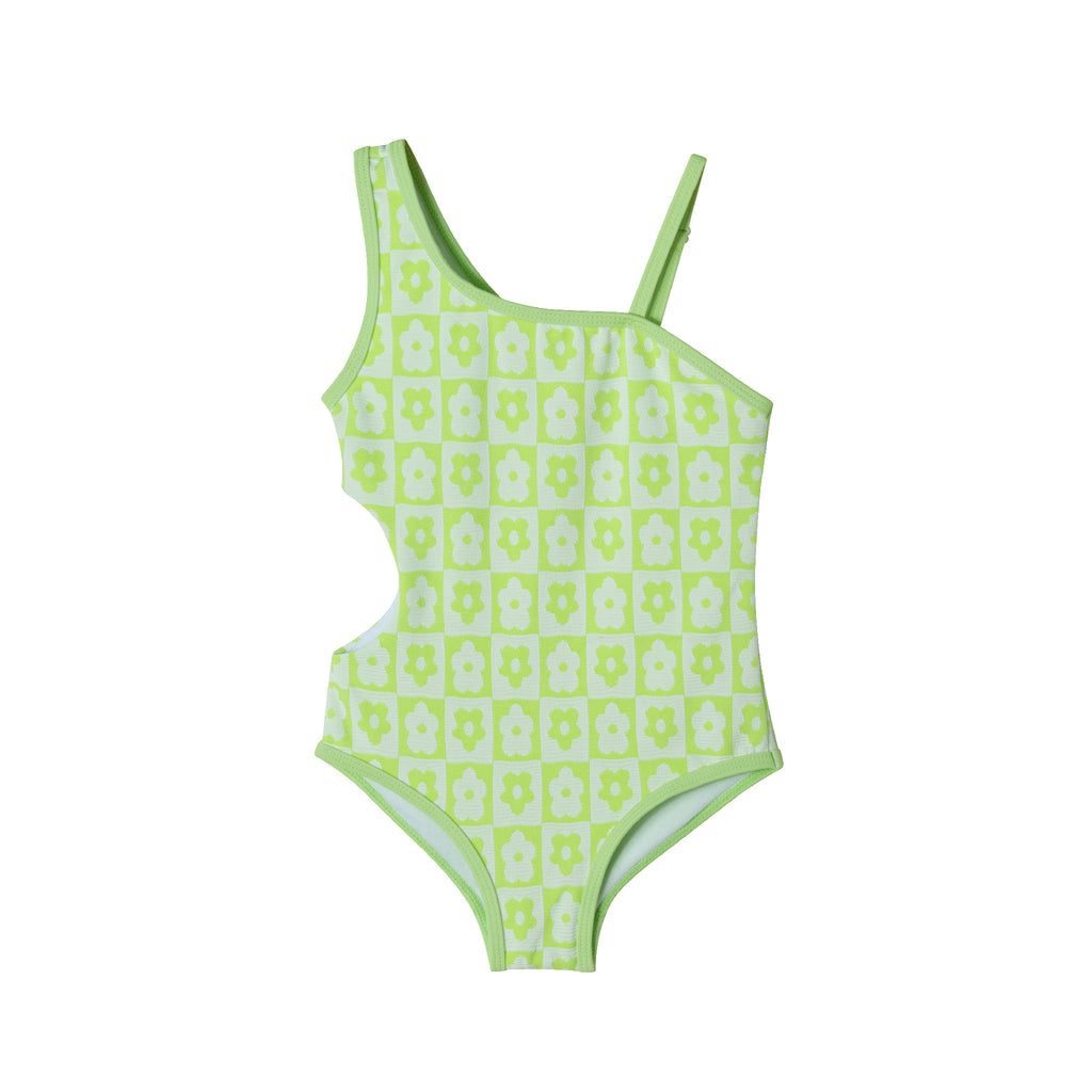 Kids (2-6x) One Piece Swim Suit | Floral - Andy & Evan