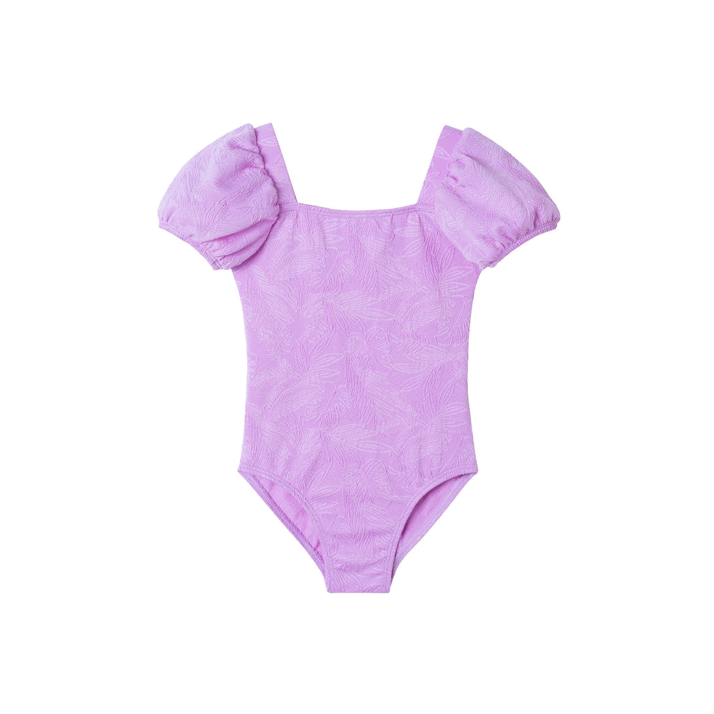 Kids (2-8) One Piece Swim Suit | Purple - Andy & Evan