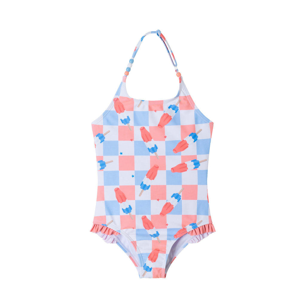 Kids (2-6x) One Piece Swim Suit | Bomp Pop - Andy & Evan