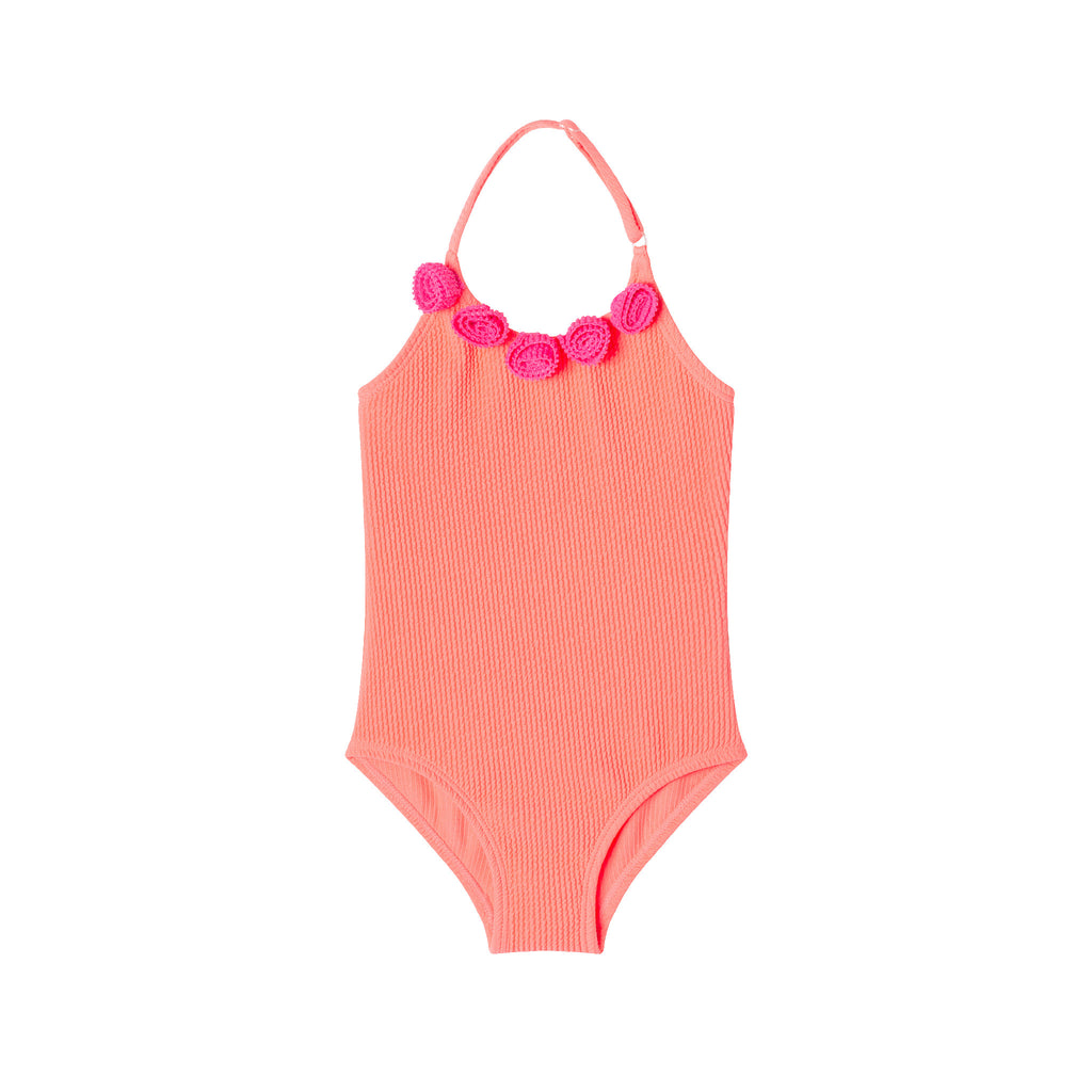 Kids (2-6x) One Piece Swim Suit | Orange - Andy & Evan