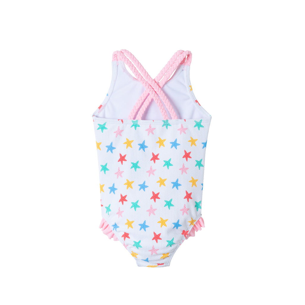 Infant (9-24M) Starfish One Piece Swimsuit | Starfish Print - Andy & Evan