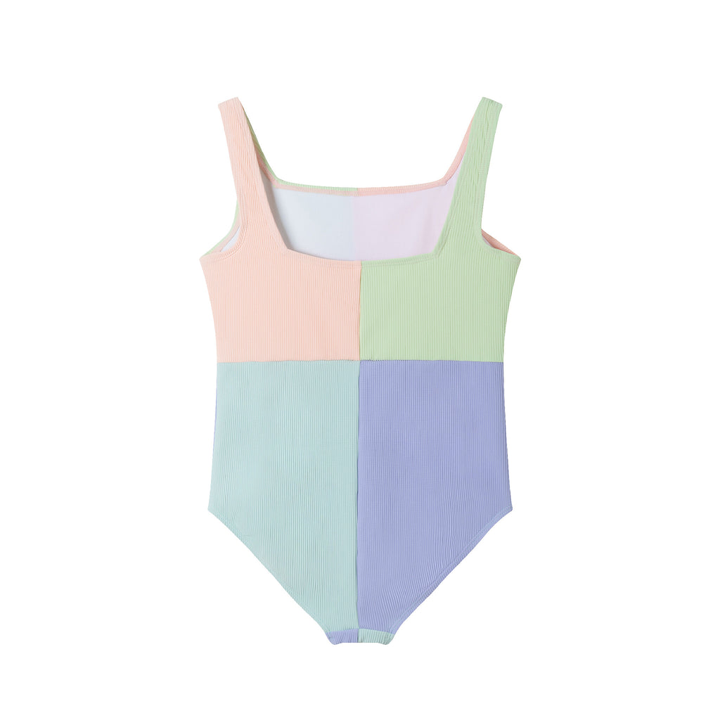 Kids (7-16) One Piece Swim Suit | Color Block - Andy & Evan