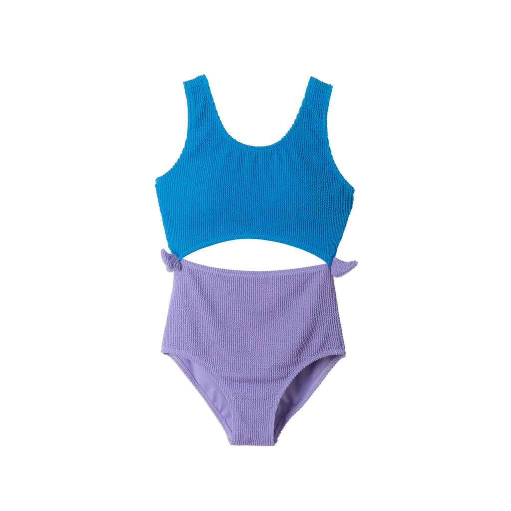 Kids (7-16) One Piece Swim Suit | Bright Blue - Andy & Evan