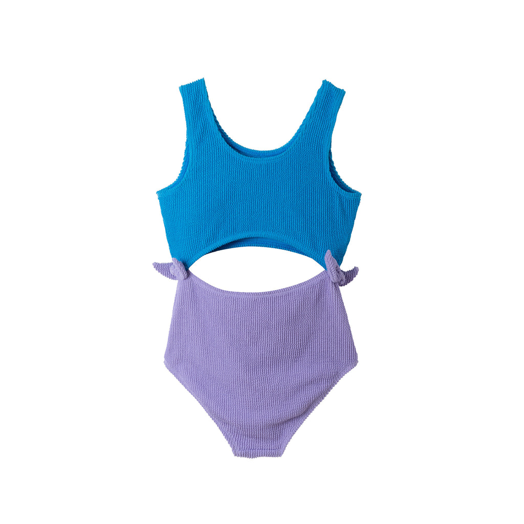 Kids (7-16) One Piece Swim Suit | Bright Blue - Andy & Evan