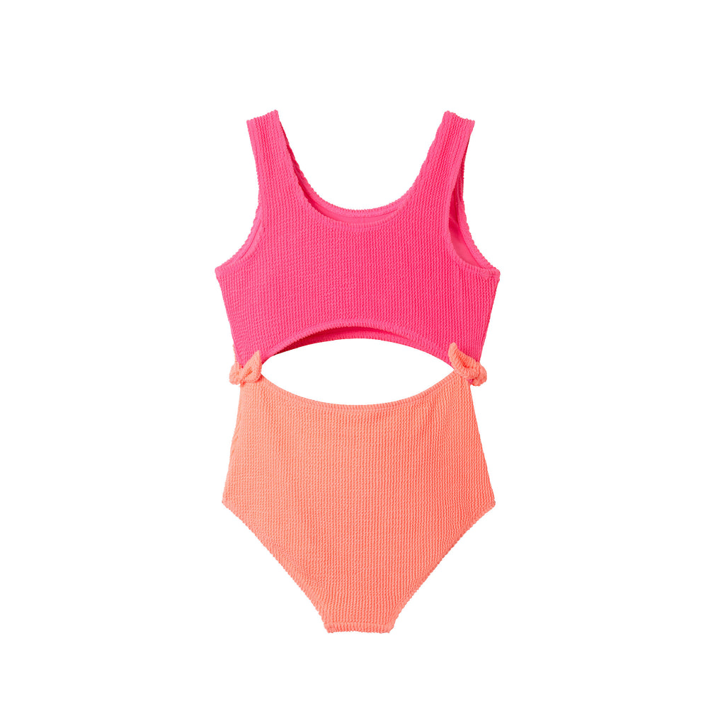 Kids (7-16) One Piece Swim Suit | Hot Pink - Andy & Evan