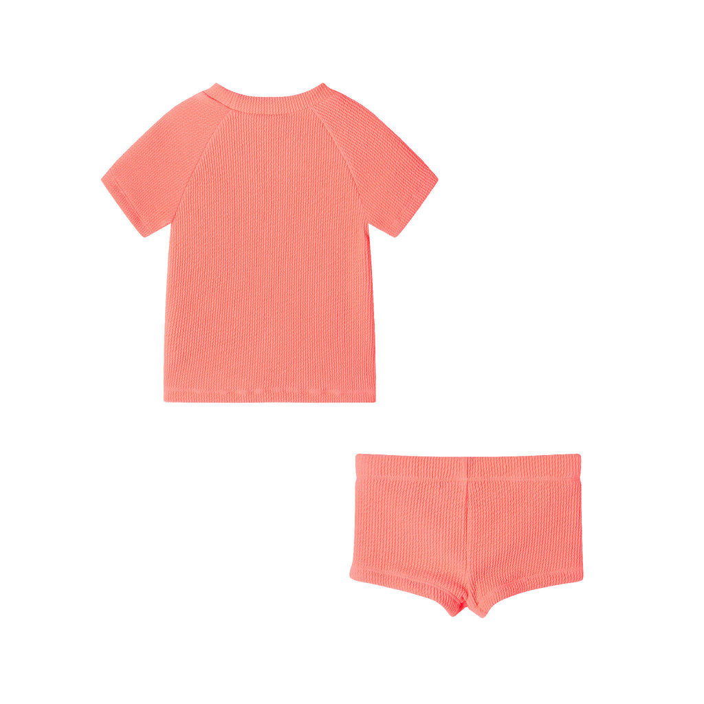 Kids (2-7) Ss Rashguard Set | Orange - Andy & Evan