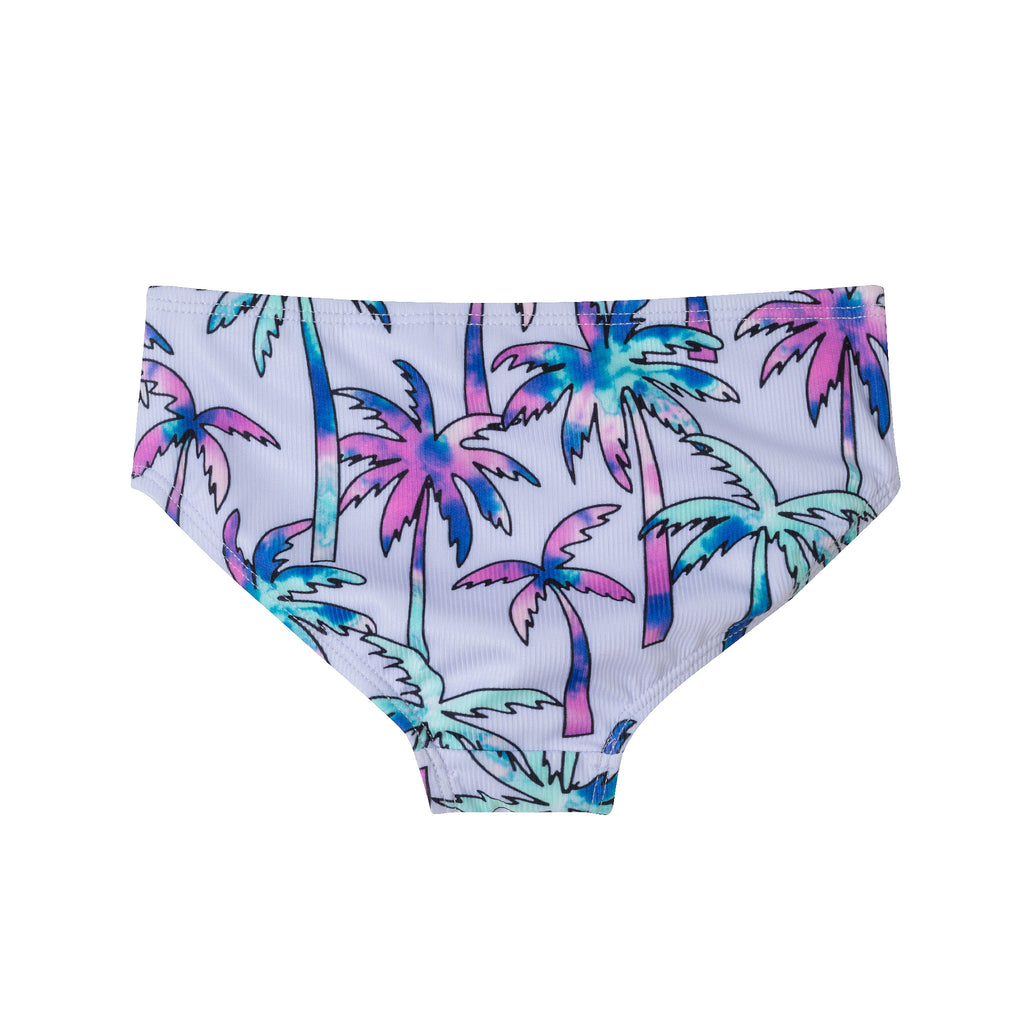 Kids (2-6x) Tankini Swimsuit Set | Purple Palm Trees - Andy & Evan