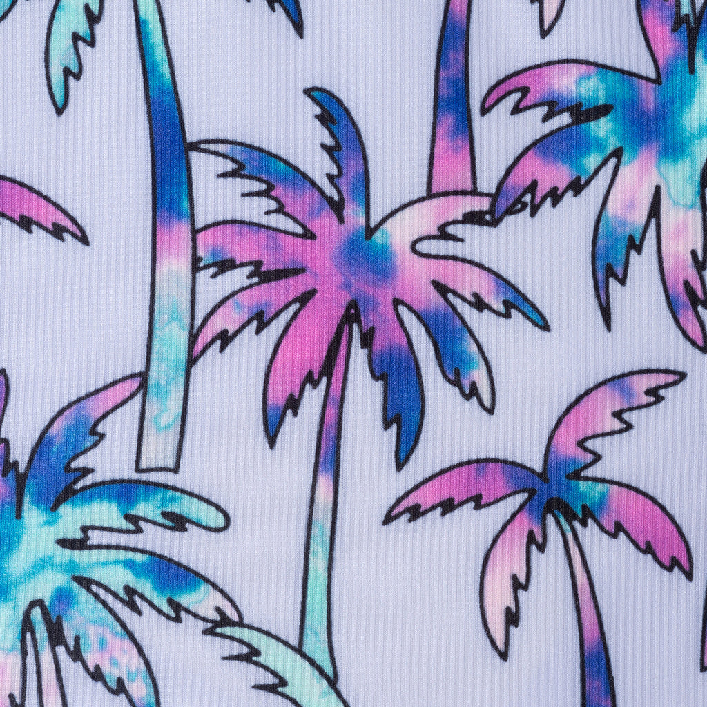 Kids (2-6x) Tankini Swimsuit Set | Purple Palm Trees - Andy & Evan