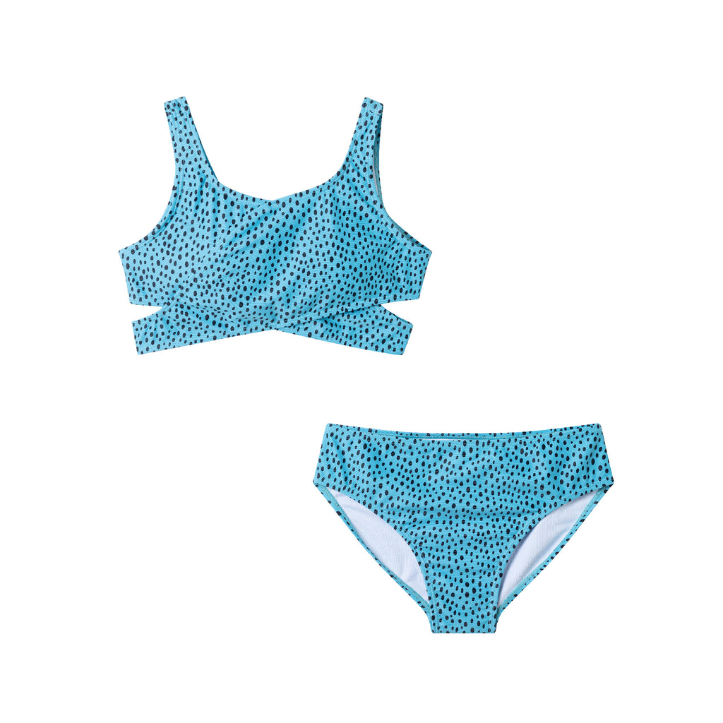 Kids (7-16) Two Piece Swim Suit | Dotted - Andy & Evan