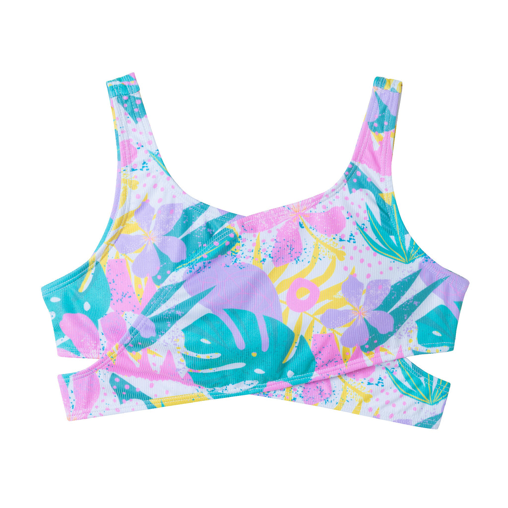 Kids (7-16) Crisscross Two-Piece | Tropical Palm - Andy & Evan