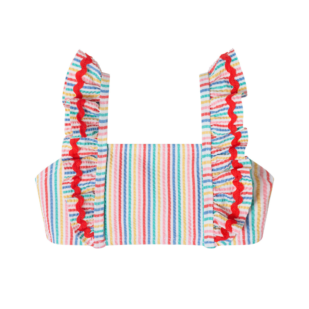 Infant (9-24M) Ruffle Bikini W/ Bow Headband | Rainbow - Andy & Evan