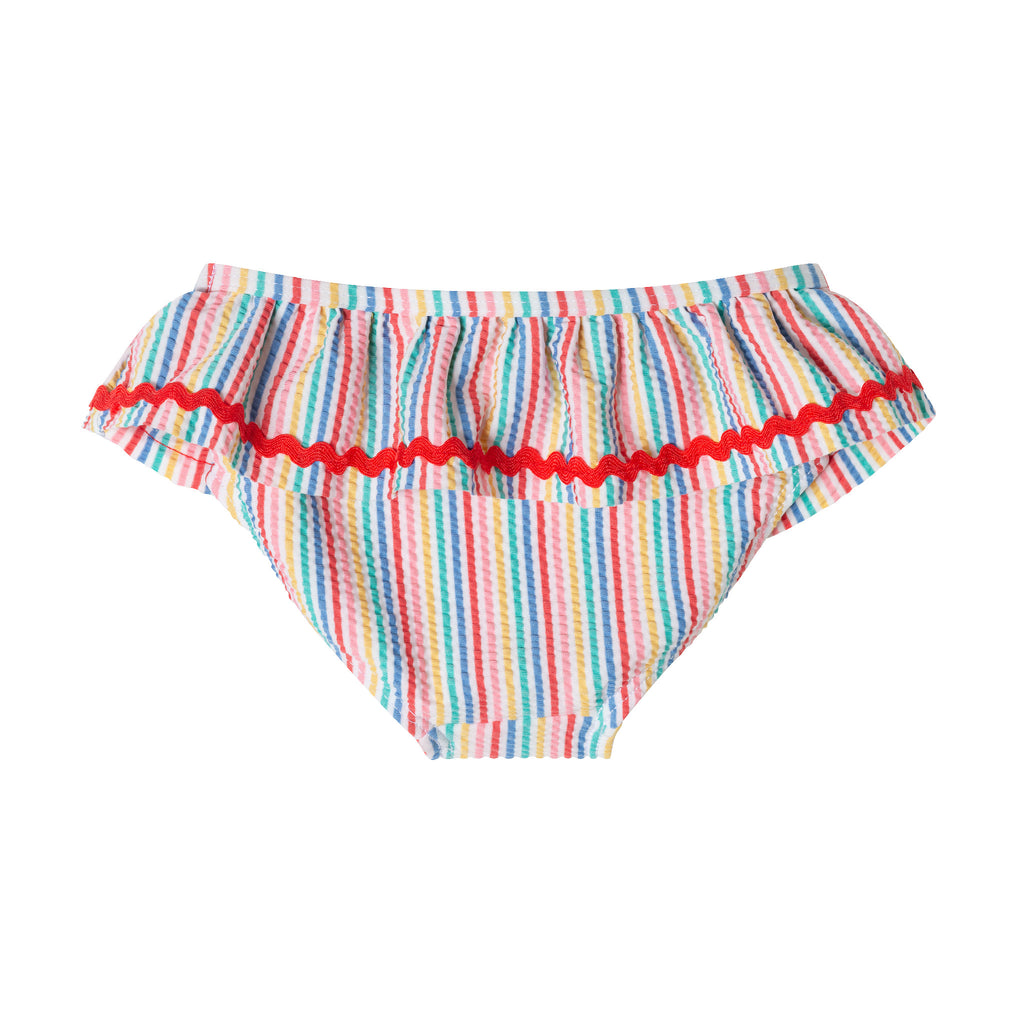 Infant (9-24M) Ruffle Bikini W/ Bow Headband | Rainbow - Andy & Evan