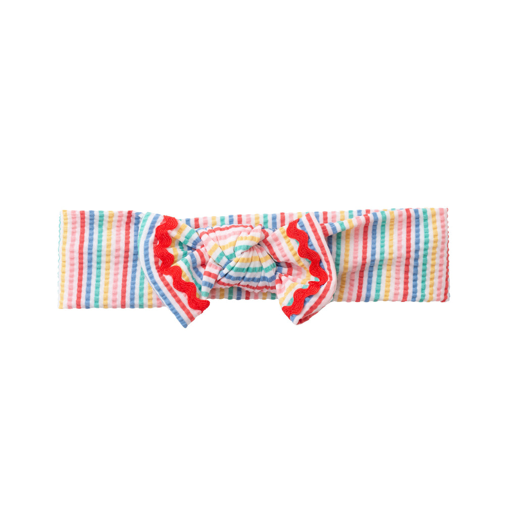 Infant (9-24M) Ruffle Bikini W/ Bow Headband | Rainbow - Andy & Evan