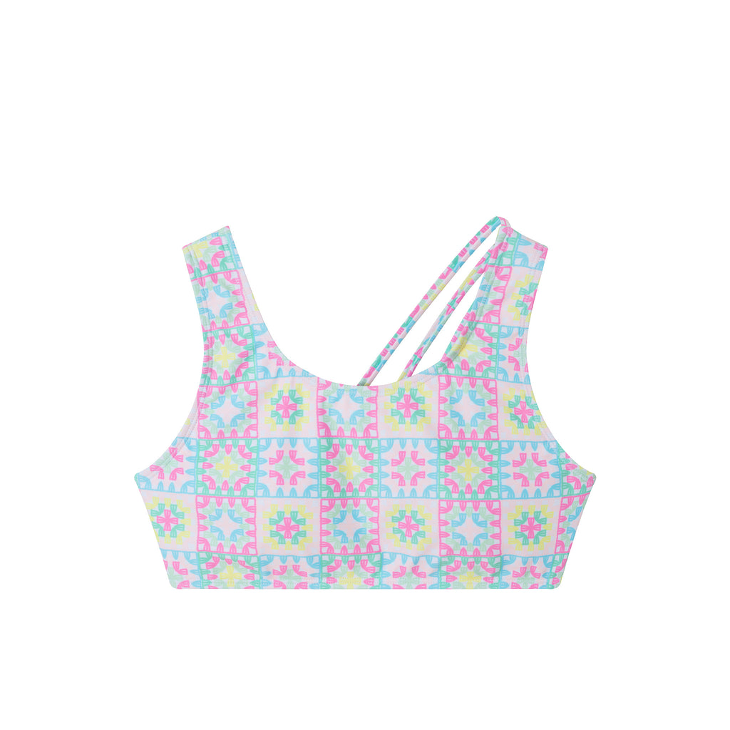 Kids (7-16) Two Piece Swimsuit | Multicolor Crochet - Andy & Evan