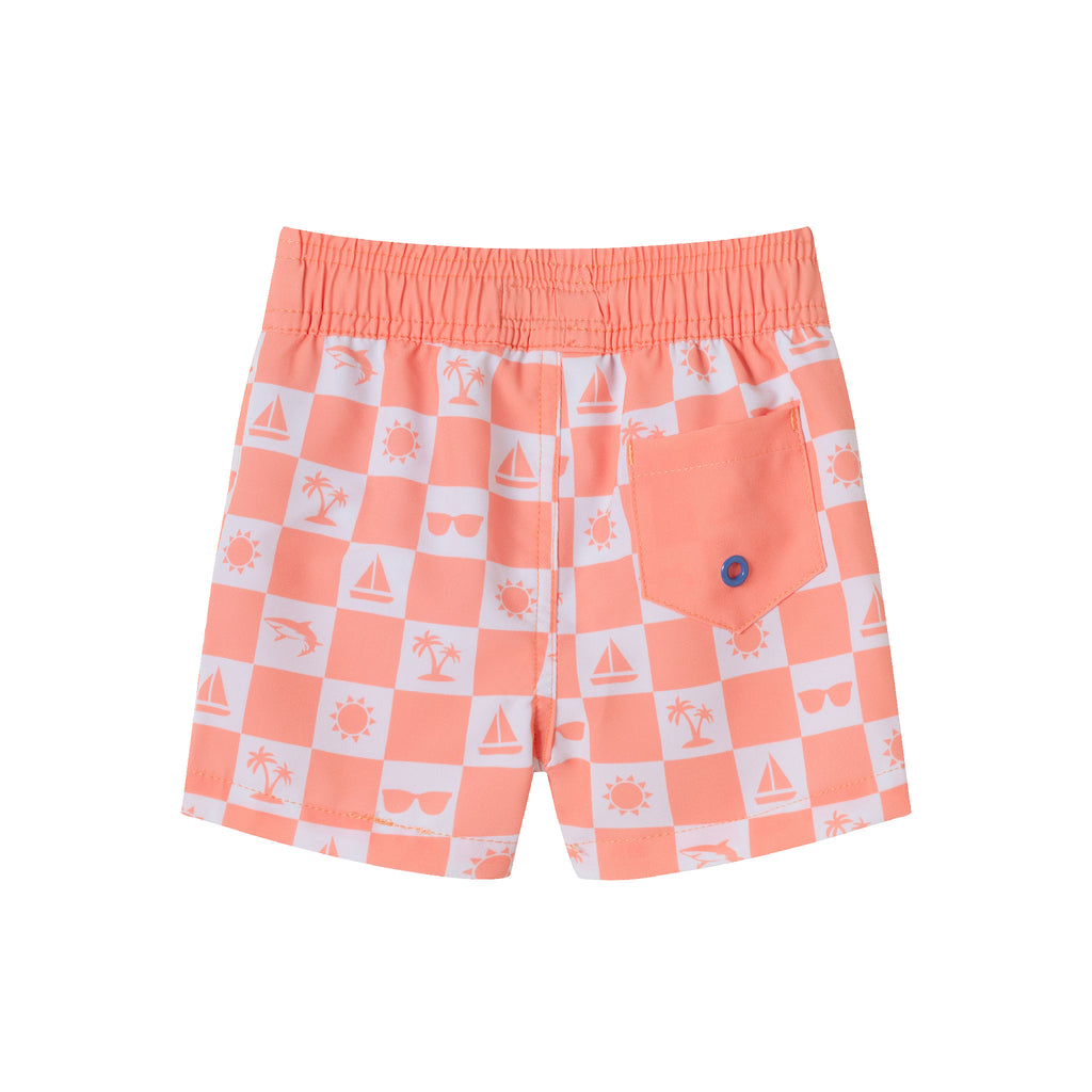 Infant (0-24M) Rashguard & Swim Trunk Set | Sunglasses & Beach Vibes - Andy & Evan