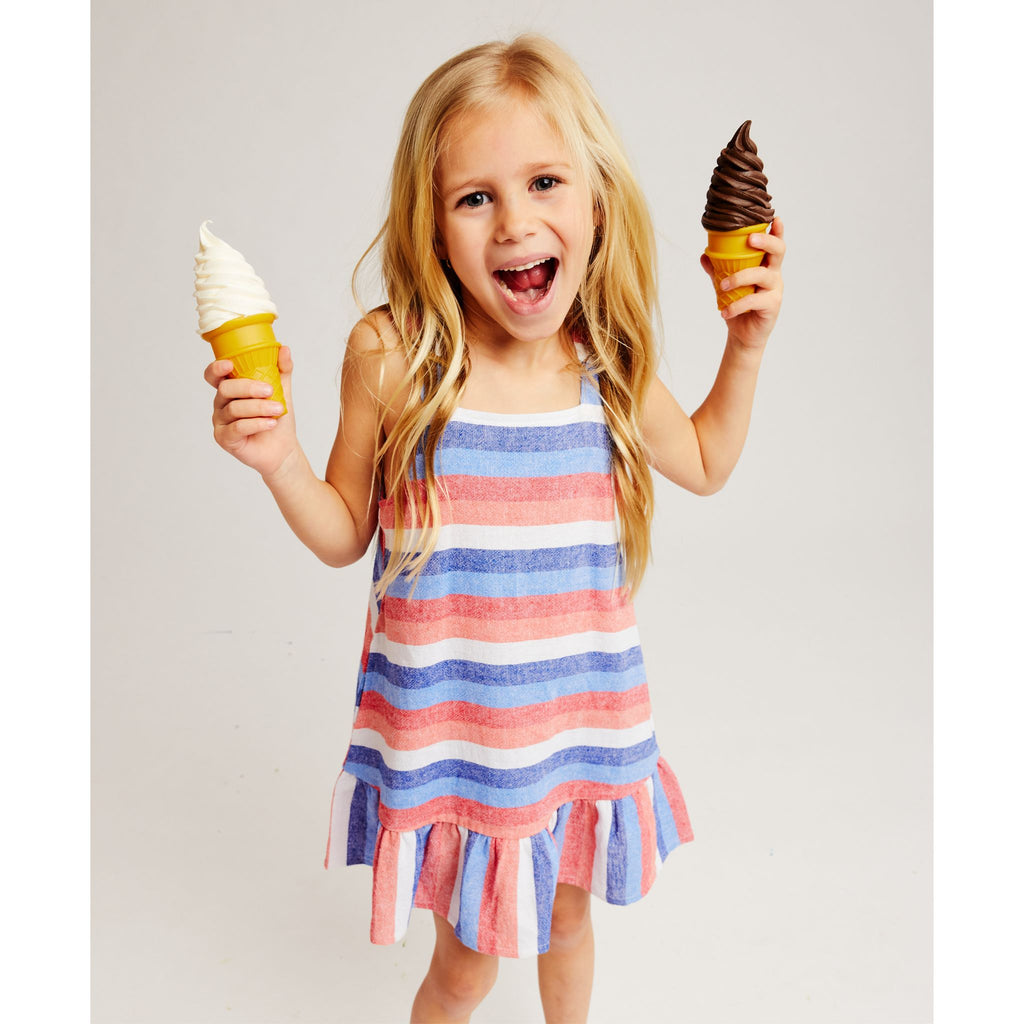 Kids Americana Striped Chambray Dress - Andy & Evan