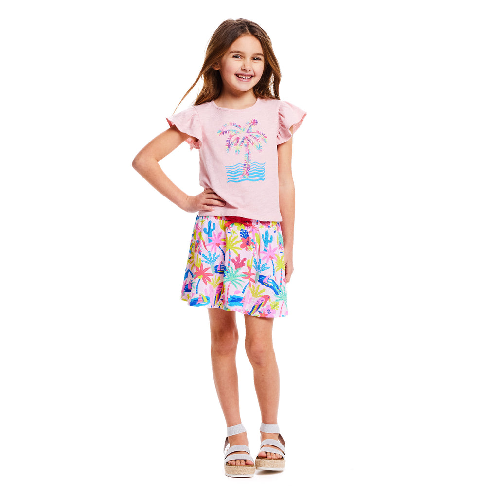 Kids Tee & Skort Set | Tropical Dream - Andy & Evan