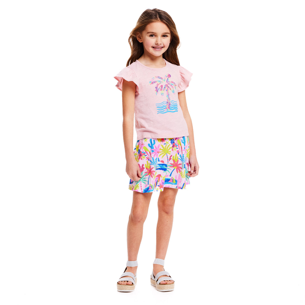 Kids Tee & Skort Set | Tropical Dream - Andy & Evan