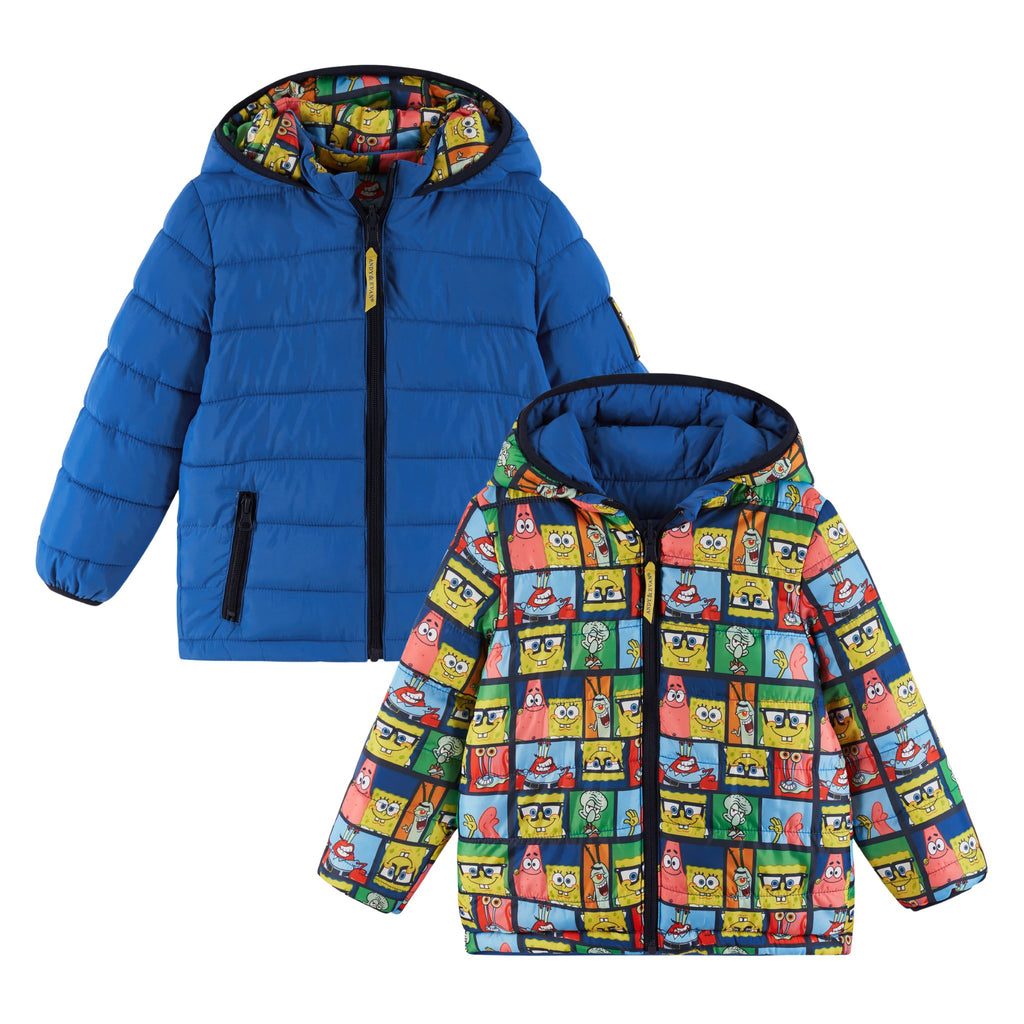 SpongeBob SquarePants™ x Andy & Evan® | Kids (2-7) Reversible Puffer Jacket - Andy & Evan