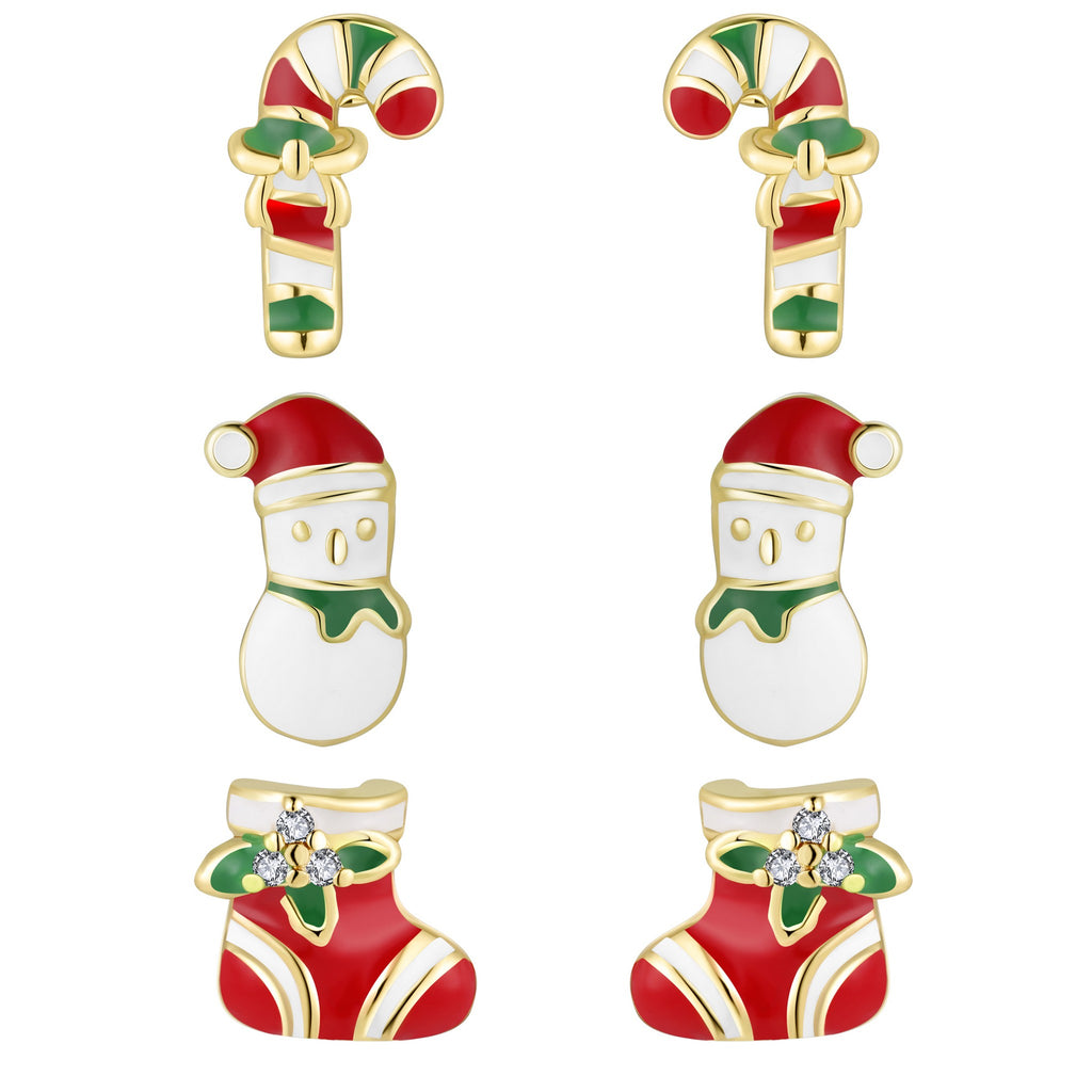 Set of 3- Holiday Earrings - Andy & Evan